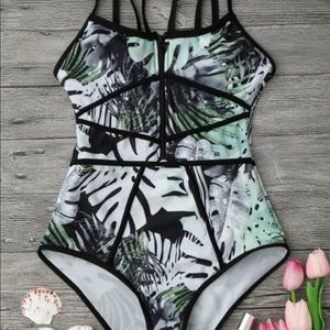 Tropical One Piece Swimsuit